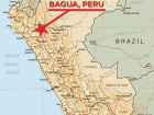 Location of Bagua, Peru, site of a June 5, 2009 massacre of indigenous protesters by Peruvian police and military officers.