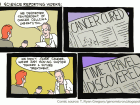 How Science Journalism Works. Courtesy T. Ryan Gregory, genomicron.blogspot.com Click for the full comic at his website.