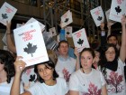 Members of the Canadian Youth Delegation to the Copenhagen Climate Summit protest Canada's lacklustre showing at the conference. CC-Licensed photo courtesy CYD.