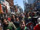 Protestors march down Toronto's Yonge Street as part of anti-G20 All Out In Defense of Rights Rally, Monday June 21 2010. Photo by Jesse Mintz.