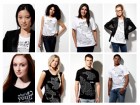 People sporting the G(irls) 20 "Pangaea" T-shirt.