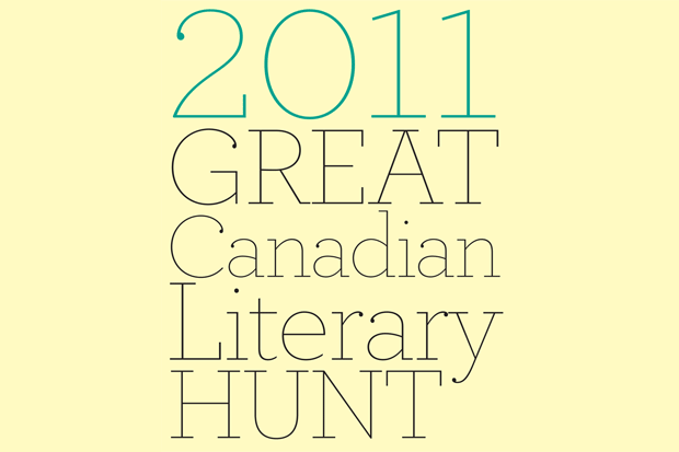 2011 Great Canadian Literary Hunt Winners.