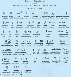 Example of written Mi'kmaq