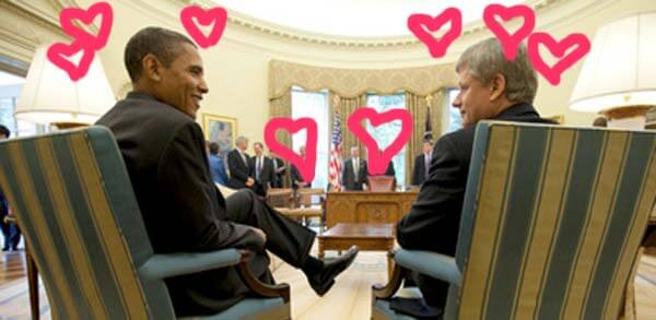 Barack Obama and Stephen Harper, September 16, 2009.