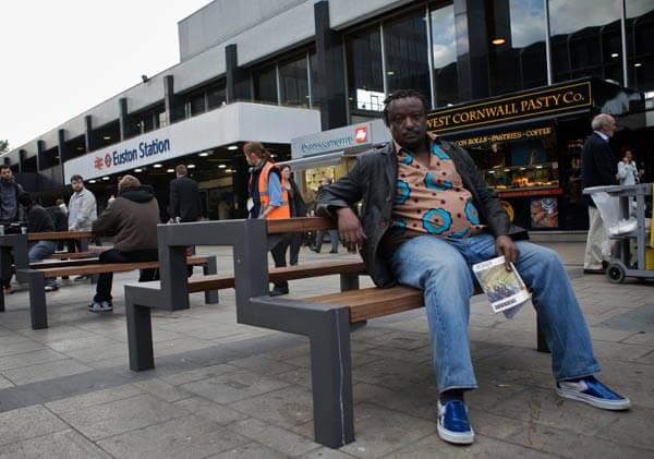 Author Binyavanga Wainana in London. Photo by TMS Ruge (tmsruge.com). 