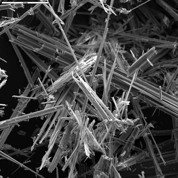 Microscopic image of Asbestos. Despite being banned here, Canada remains the West's biggest exporter of the deadly mineral.