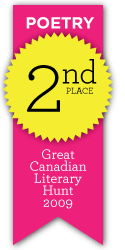 Great Canadian Literary Hunt - Poetry, 2nd place