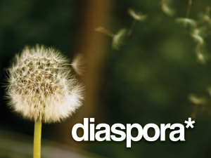Diaspora* Logo - dandelion seeds drifting away.