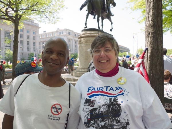 Jabari Zakiya, left, and Marilyn Rickert.