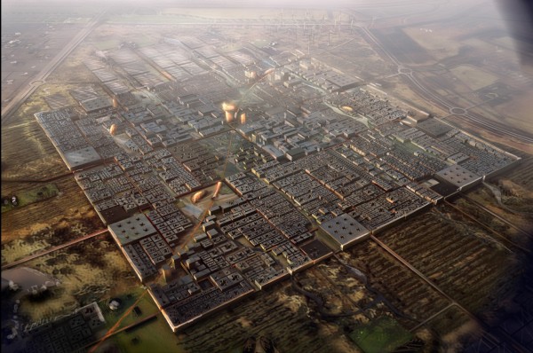 Artist's rendering of the completed Masdar City development. Click to enlarge.