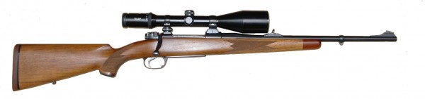 Modern hunting rifle.