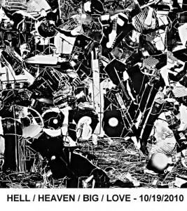 Cover of Parlovr's new EP, Hell/Heaven/Big/Love